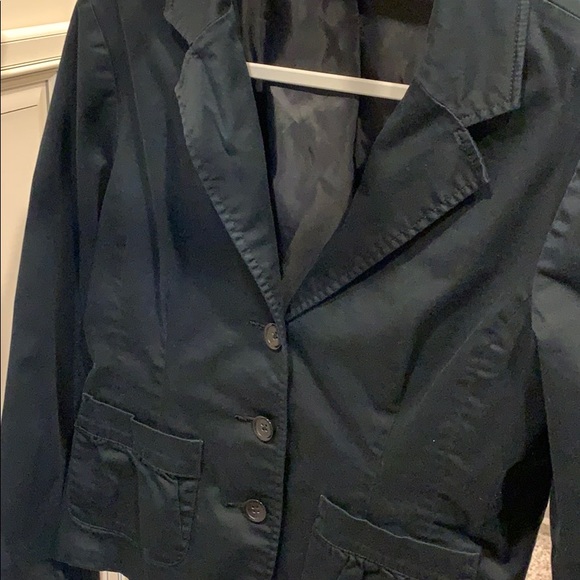 Old Navy Black Three Button Blazer Jacket - Picture 3 of 4